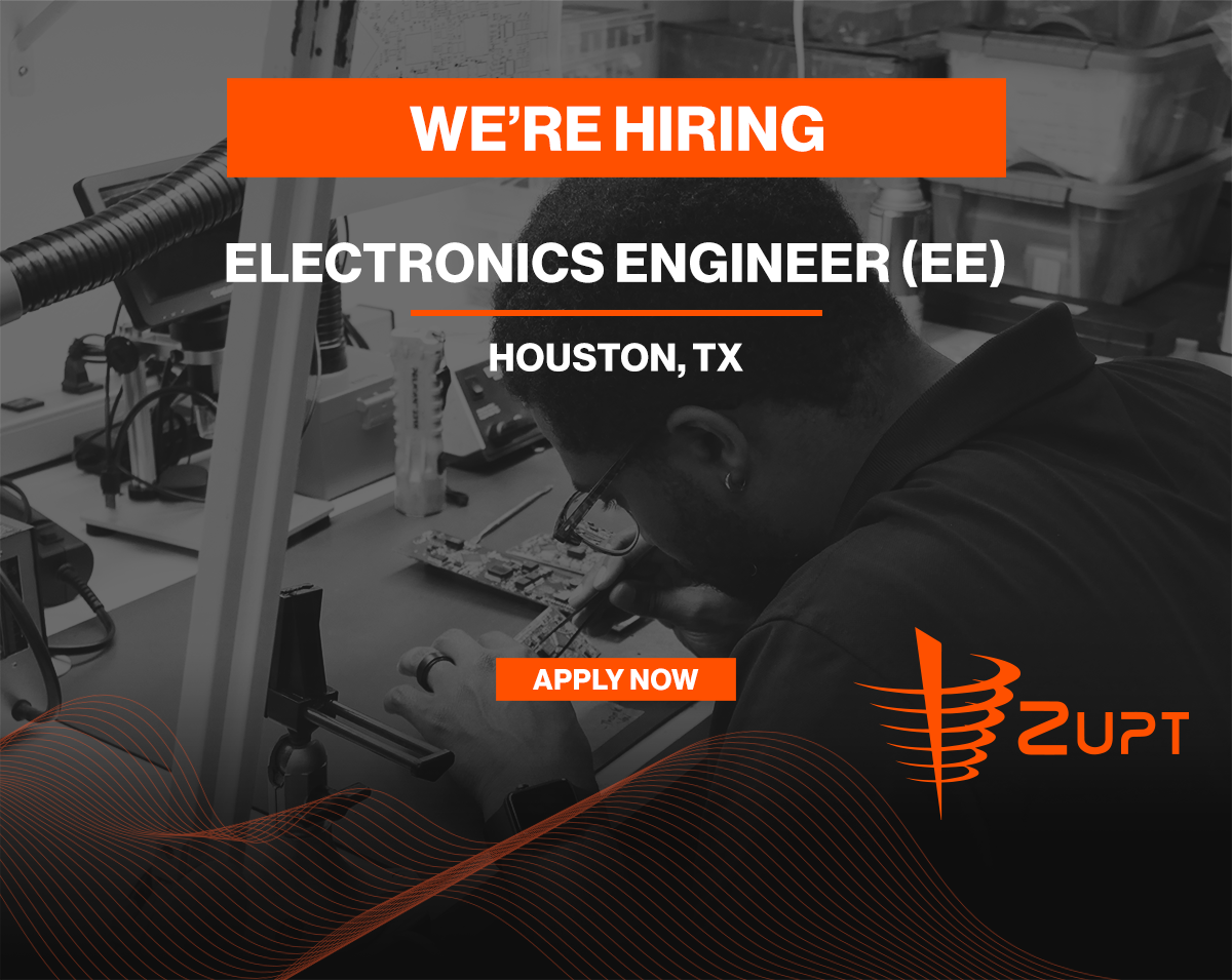 We’re hiring an Electronics Engineer (EE) at Zupt in Houston